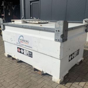 Shipping container Western IBC 3000 liter Western Dieseltank Milieutank met handpomp